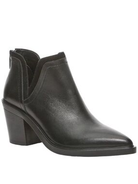 Vince Camuto Women's Black Leather Pointed Ankle Booties size 9.5
